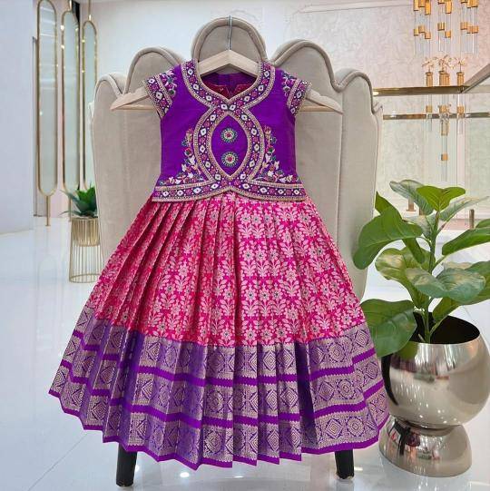 KIDS LEHENGA CHOLI silk Affordable kids clothing wholesale Mumbai
